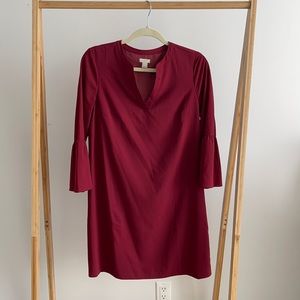 J CREW Flowy Red Maroon Dress